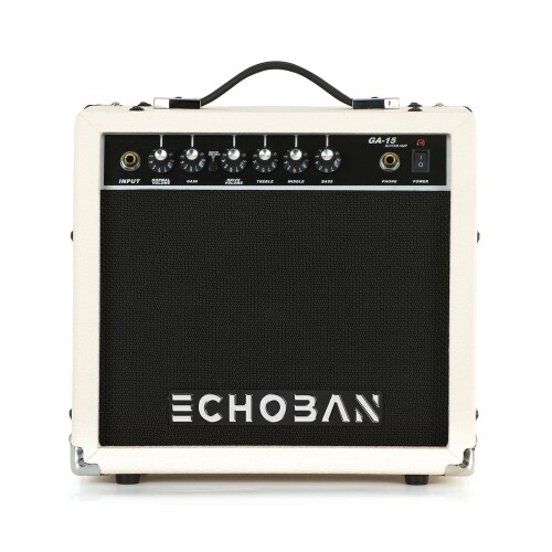 Echoban GA15 15 Watt Beyaz Gitar Amfisi - 1