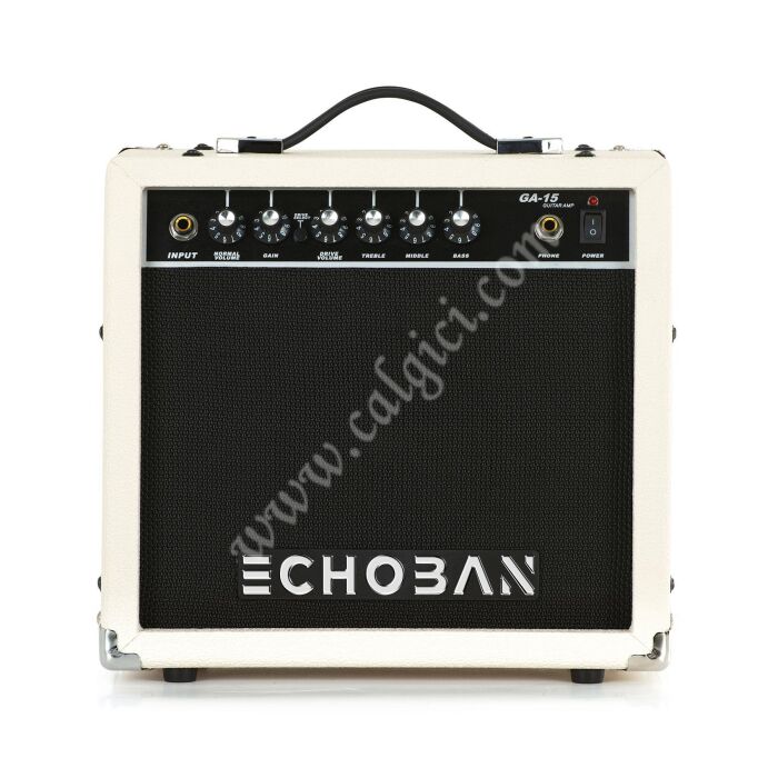 Echoban GA15 15 Watt Beyaz Gitar Amfisi - 1