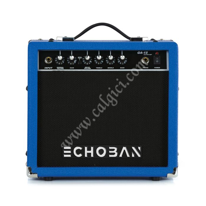 Echoban GA15 15 Watt Mavi Gitar Amfisi - 1