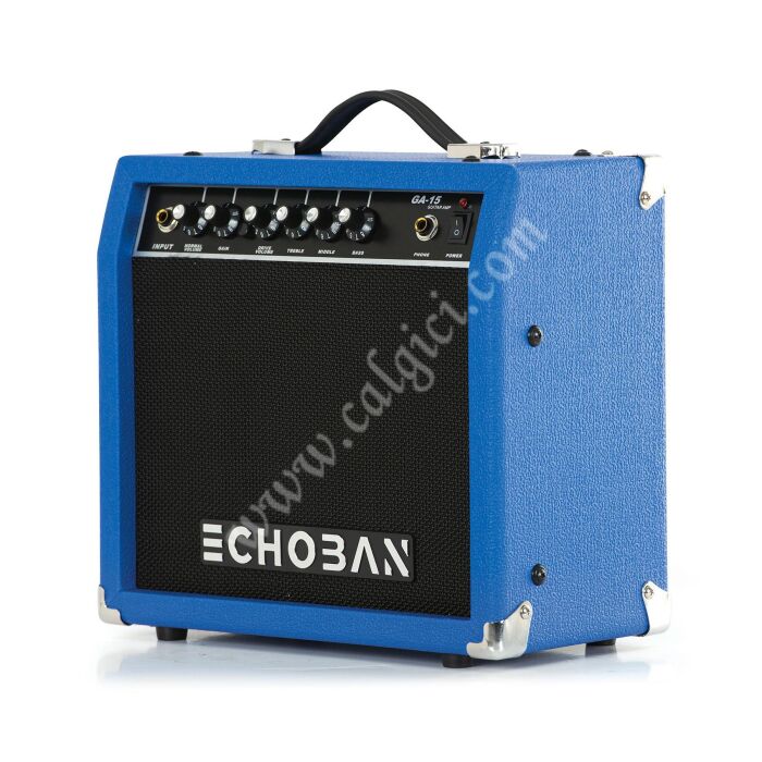 Echoban GA15 15 Watt Mavi Gitar Amfisi - 3