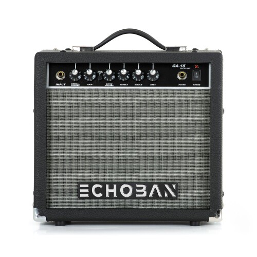 Echoban GA15 15 Watt Siyah Gitar Amfisi - 1