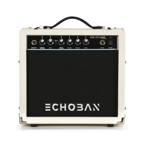 Echoban GA15USB 15 Watt Mavi Gitar Amfisi USB - 1