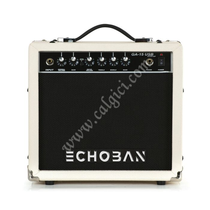 Echoban GA15USB 15 Watt Mavi Gitar Amfisi USB - 1