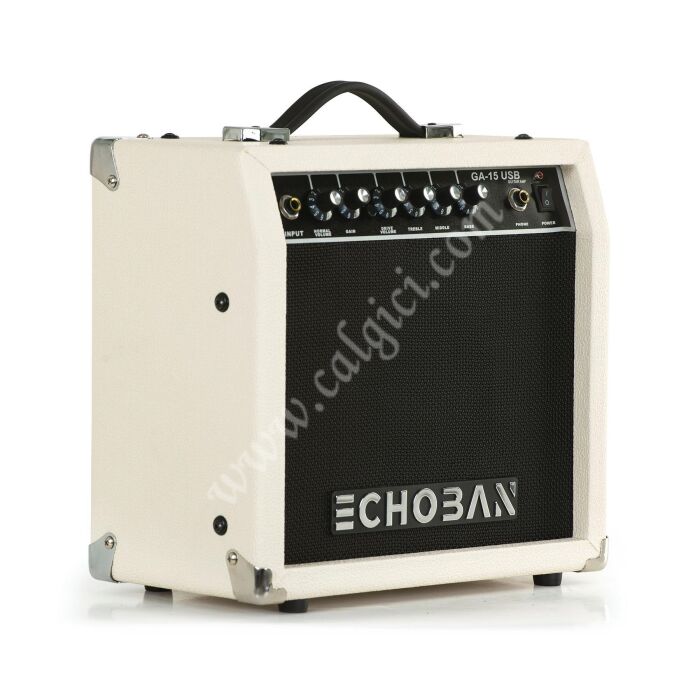 Echoban GA15USB 15 Watt Mavi Gitar Amfisi USB - 2