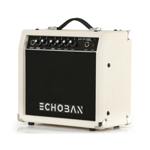 Echoban GA15USB 15 Watt Mavi Gitar Amfisi USB - 3