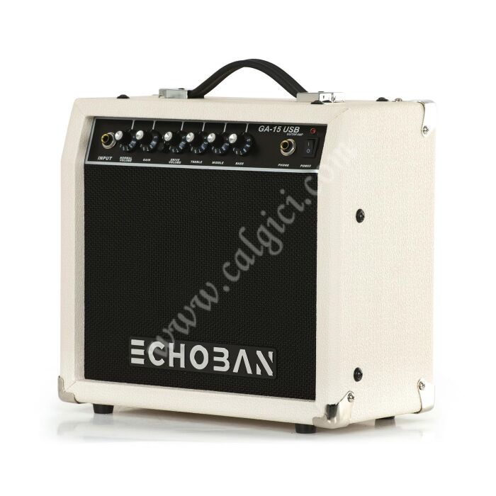 Echoban GA15USB 15 Watt Mavi Gitar Amfisi USB - 3