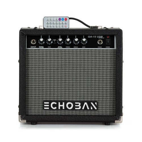 Echoban GA15USB 15 Watt Siyah Gitar Amfisi USB - 1