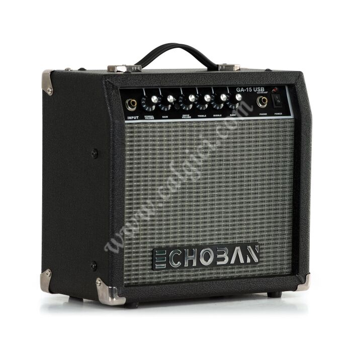 Echoban GA15USB 15 Watt Siyah Gitar Amfisi USB - 2