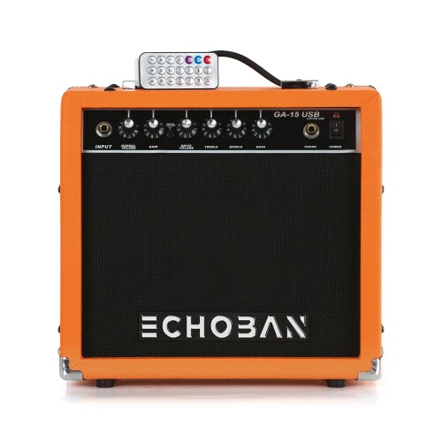 Echoban GA15USB 15 Watt Turuncu Gitar Amfisi USB - 1