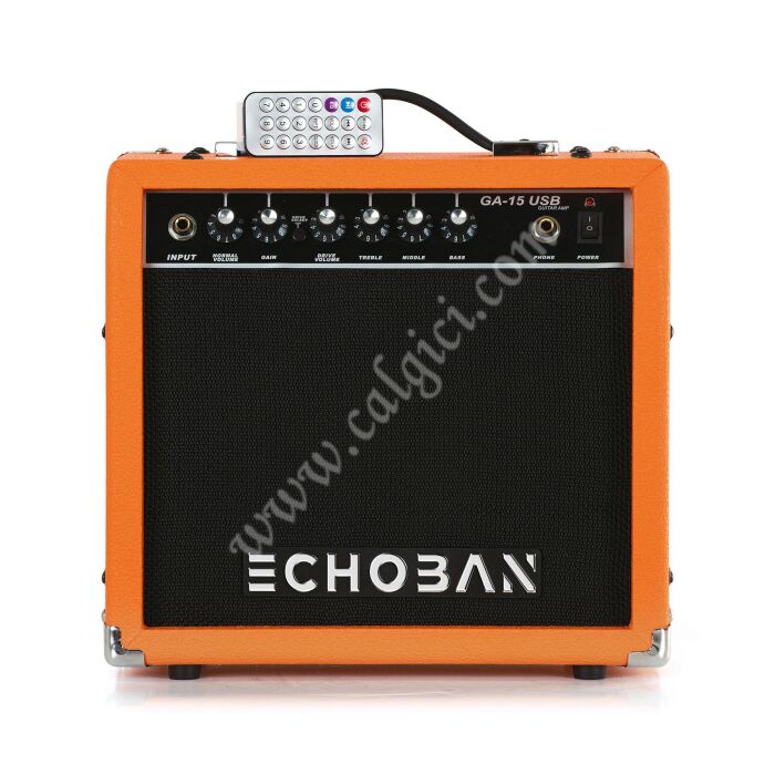 Echoban GA15USB 15 Watt Turuncu Gitar Amfisi USB - 1