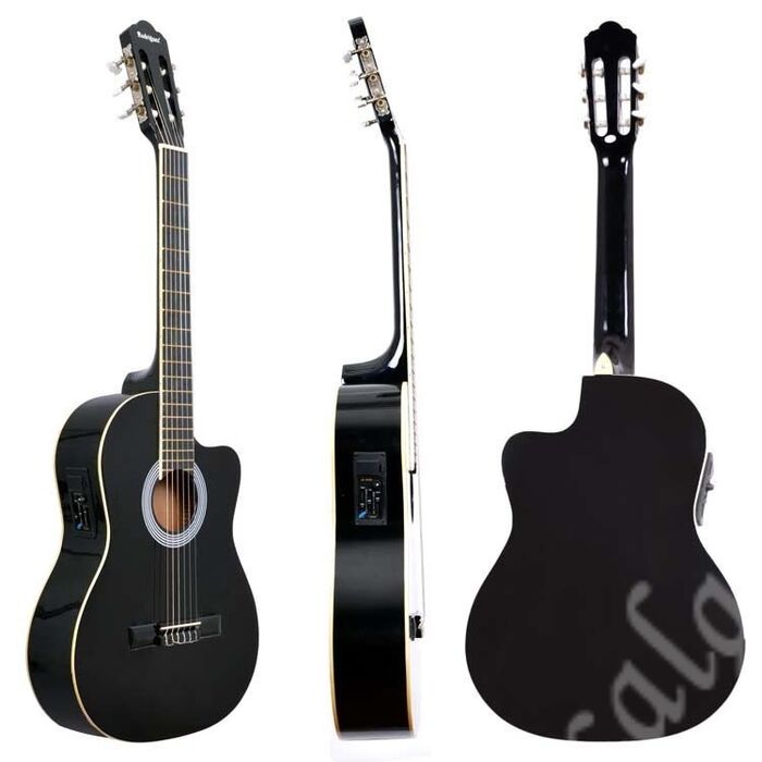 Gitar Elektro Klasik Rodriguez Kesik Kasa EQ Siyah RCCE650BK - 3