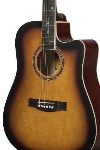 Zoppran ACZP100SB Sunburst Akustik Gitar - 4