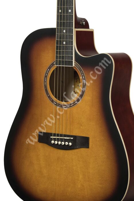 Zoppran ACZP100SB Sunburst Akustik Gitar - 4