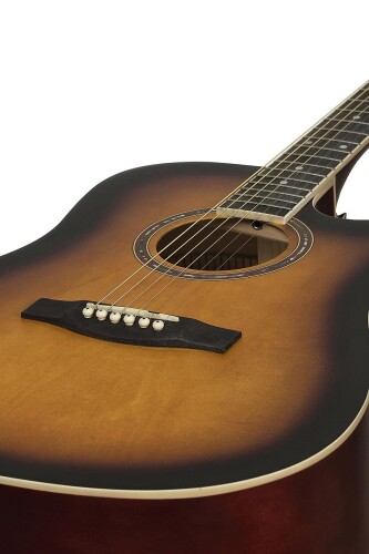 Zoppran ACZP100SB Sunburst Akustik Gitar - 6