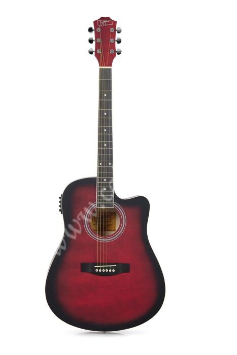 Zoppran ACZP150RDS Kırmızı Elektro Akustik Gitar - 1