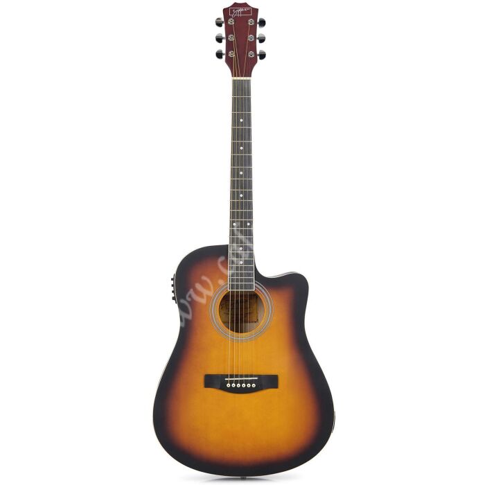 Zoppran ACZP150SB Sunburst Elektro Akustik Gitar - 7