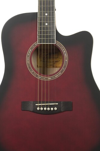 Zoppran AZCP100RDS Kırmızı Akustik Gitar - 4